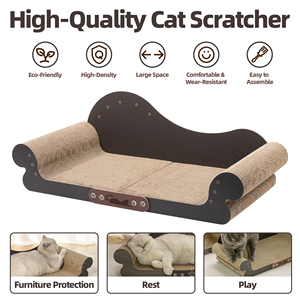 Xu hướng sản phẩm <span class=keywords><strong>2025</strong></span> New arrivals cho vật nuôi bán buôn sang trọng mèo gãi sofa lớn sóng mèo scratcher giường - Product Image 2