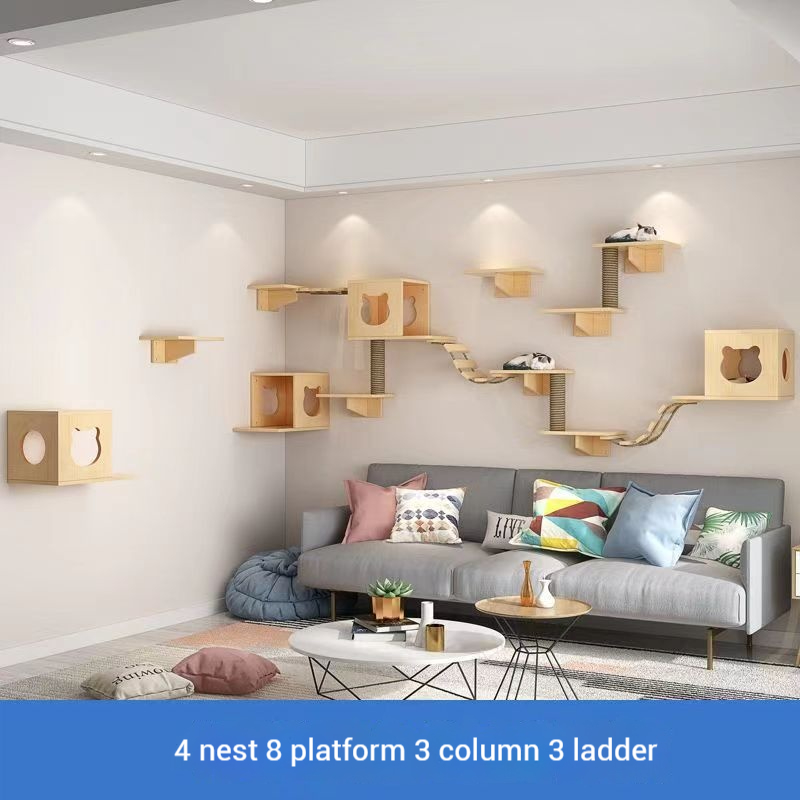 4 nests, 8 platforms, 3 elevators and 3 columns