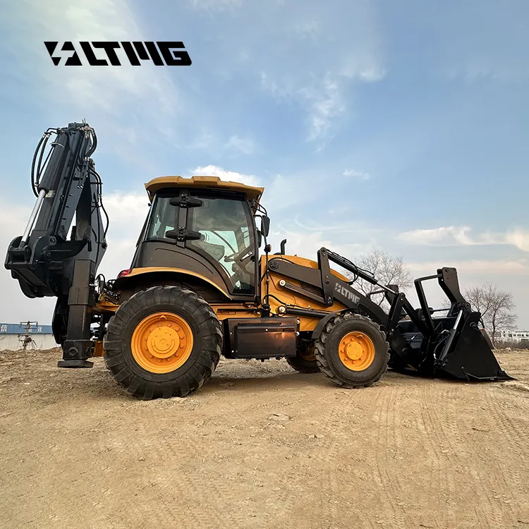 LTMG vendite dirette in fabbrica 4wd escavatore a cucchiaia rovescia caricatore frontale 4x4 1.6 Ton 2.5 Ton terna