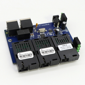 Conmutador de fibra rápida Ethernet OEM 3 puertos 1,25G Sc 2 Rj45 Pcba Media Converter para transceptor Netlink - Product Image 4