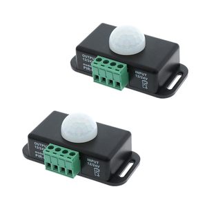 เครื่องควบคุมสัญญาณอัตโนมัติ DC 12V 24V เซ็นเซอร์ตรวจจับการเคลื่อนไหว PIR ฟังก์ชั่นตรวจจับอินฟราเรดไฟสีดำแรงดันต่ำ - Product Image 3
