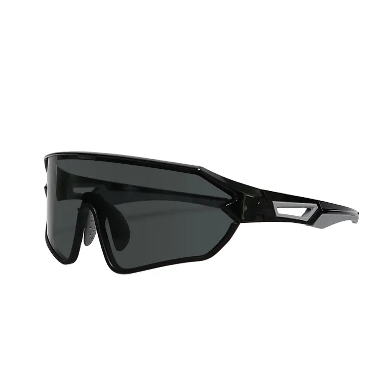 wholesale Bright black cycling glasses Polarized Black beach volleyball sunglasses