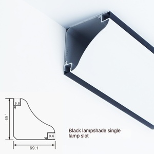 Welding Free New Process Factory Customized LED Aluminum Profile <strong>Light</strong> for Surface Mount Modern Ceiling Trim for Living Room