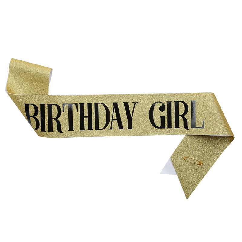 Golden-haired black birthday girl