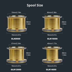 Wunderbare Direktverkäufe ab Werk Maßgefertigte Vollmetall-Spinnrollen 4,8:1 Übersetzungsverhältnis 20kg Max Bremskraft Links/Rechts Griff Weitwurf - Product Image 3