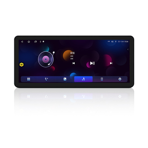 12.3 inç süper ince araba ses sistemi GPS dokunmatik Stereo Video monitörü Dashboard monte Autoradio CarPlay fonksiyonu