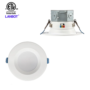 天井灯ETL 4 "バッフルレシックダウンライト統合LEDライト9W 5CCTクイック/イージーキャンレス設置 - Product Image 6