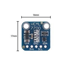 VEML7700 Umgebungs lichtsensor modul 120k Lux Lichtmess sensor platine 3,3 V 5V I2C IIC-Schnitts telle für Raspberry Pi - Product Image 6