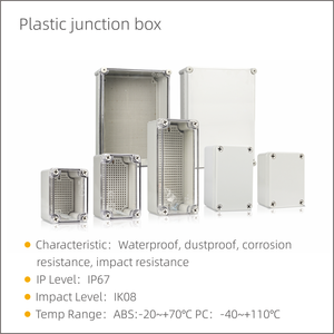 B&amp;J Small Size Plastic Enclosure Electrical Connection <strong>Box</strong> / Panel <strong>Box</strong> / Junction <strong>Box</strong> - Product Image 5