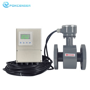 Pokcenser Electromagnetic <strong>Flowmeter</strong> Made in China 4-20mA <strong>Pulse</strong> Frequency <strong>Output</strong> LCD OLED Flow Indicator - Product Image 4