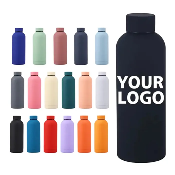 Оптовые пользовательские логотип 350 мл 500 мл 750 мл 1000 мл из нержавеющей стали с двойной стенкой изолированные бутылки для воды