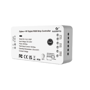 Gledopto RGBIC 3-канальный светодиодный контроллер RGB светодиодный свет 300 макс пикселей DC5-24V всего 10 А макс - Product Image 1