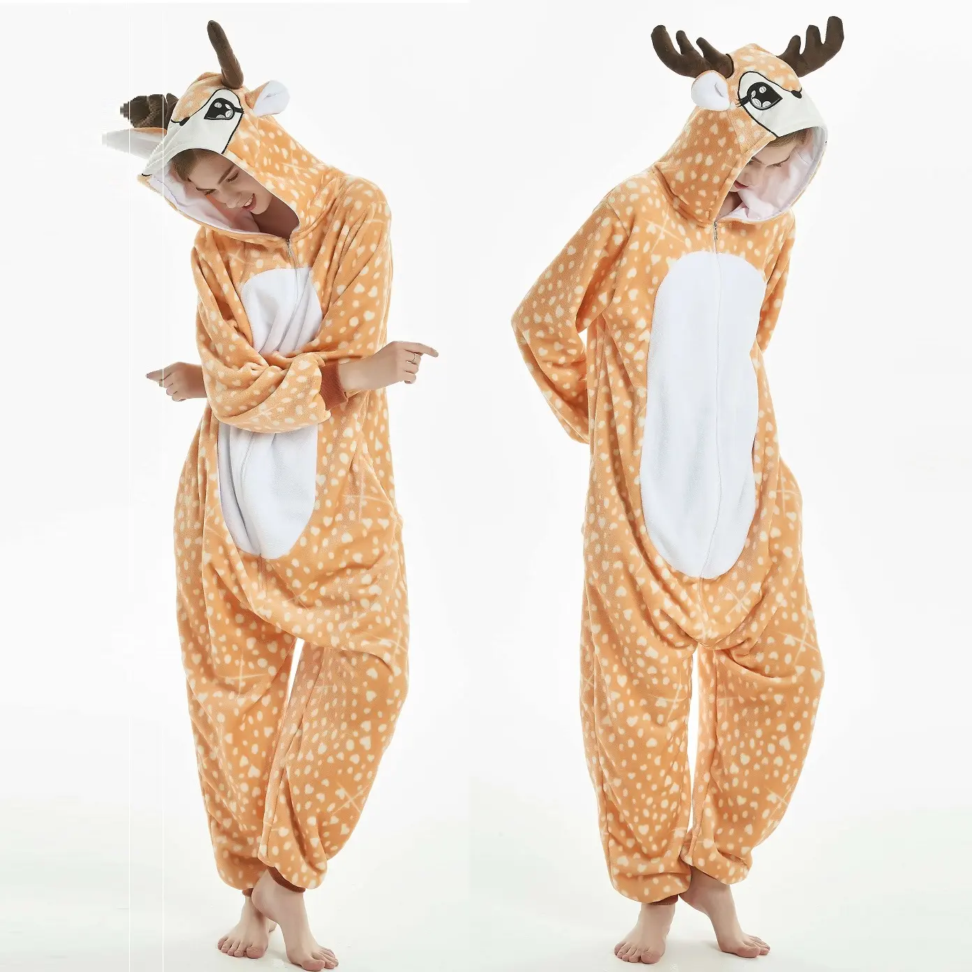 Kigurumi-Pijama de temática de halloween para mujeres y niños, Pijama familiar de Navidad, venta al por mayor