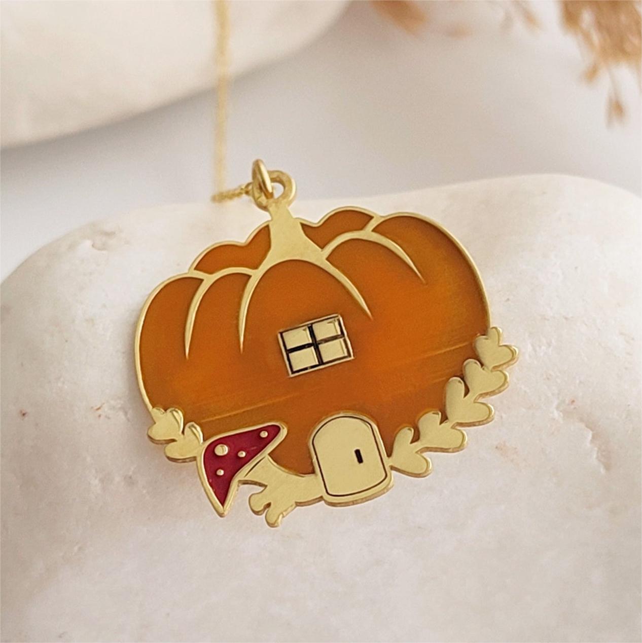 Pumpkin with cabin