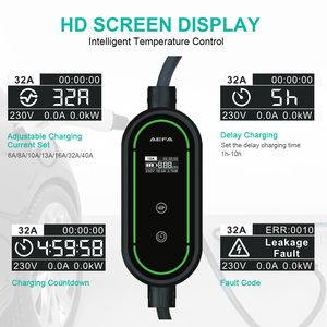 เครื่องชาร์จ AC EV 16A 1เฟสที่ชาร์จ Aefa แบบ1ประเภท2ประเภท IP67 3.7kW ปรับแต่งโลโก้ปัจจุบันได้ - Product Image 2