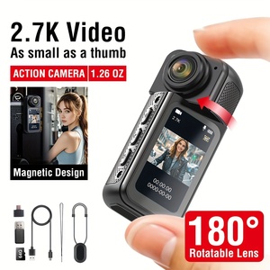 กล้องแอ็กชันขนาดเล็ก S70 1080P, กล้อง Vlog แบบพกพากล้องขนาดเล็กพกพา WIFI - Product Image 3