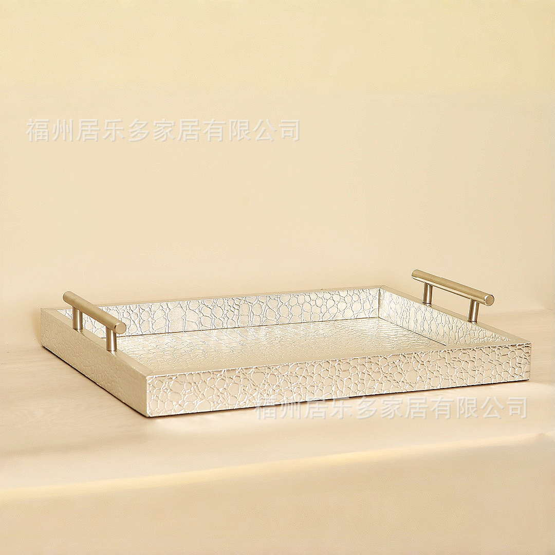 Silver-white leather