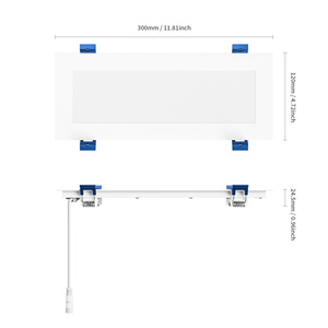 ETL 5CCT renk değiştiren LED lineer gömme kullanışlı Panel AYDINLATMA 1ft 20W 120V, kısılabilir ıslak anma IC - Product Image 6