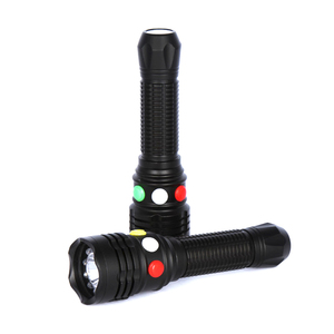 3 in 1 rosso verde blu Multi-funzione ricaricabile ferrovia a 3 colori torcia a LED torcia elettrica con magnete - Product Image 1