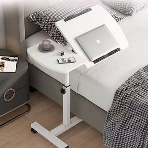 Wholesale Overbed <strong>Rolling</strong> <strong>Table</strong> Foldable Wooden and Metal <strong>Computer</strong> Desk Height Adjustable Notebook and Laptop Desk - Product Image 3