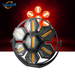 Pixel Stage Light RGB Control New Halogen SMD5050 DMX Hexagonal Big Retro <strong>LED</strong> 7X60W Bar Club Party 7*60W Rgb+warm White 85 - Product Image 6
