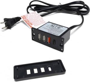 Enchufe de puerto de alimentación USB integrado Interfaz de carga rápida de 20W para enchufe de interfaz de escritorio de oficina - Product Image 1