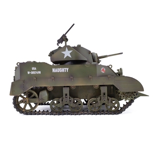 HOSHI COOLBANK G2080RCタンク1/16スケール2.4ghz U.S. M5A1スチュアートライトタンクモデルサウンドとライト付きリモートコントロールタンク - Product Image 3