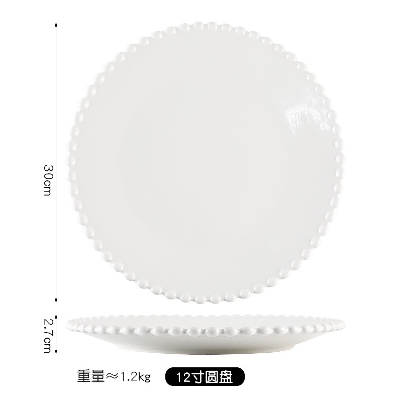 12'' round plate