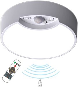 Batterie betriebener dimmbarer Timer Innen schrank Schrank Treppen Keller beleuchtung LED Bewegungs sensor Decken leuchten mit Fernbedienung - Product Image 1