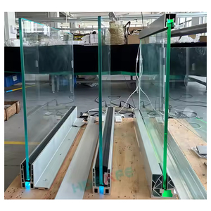 Boden <span class=keywords><strong>deck</strong></span> Glas Balustrade Außen balkon U-Kanal Verstellbarer LED Glas geländer Schuh Aluminium Geländer Zaun klemme Handlauf