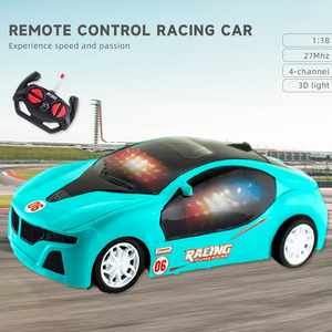 3D Light 4-channel Remote Control Vehicle <strong>Model</strong> 27mhz 1/18 Scale <strong>Rc</strong> Hobby Racing Toy Car for Kids and Adults - Product Image 2