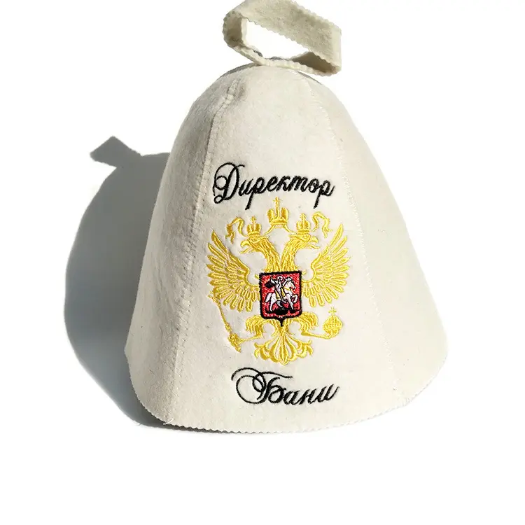 Пользовательский новейший дизайн 100% шерстяная фетровая русская шляпа для сауны