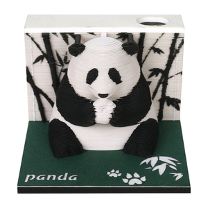 Bloc de notas de Panda 3D para regalo de cumpleaños, 1 unidad, 217 hojas, para tarjetas de papel - Product Image 3