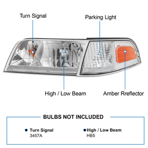 Otomatik Led gün çalışan ışık 1998-2011 Ford Crown Victoria araba projektör ışık için Fit - Product Image 3