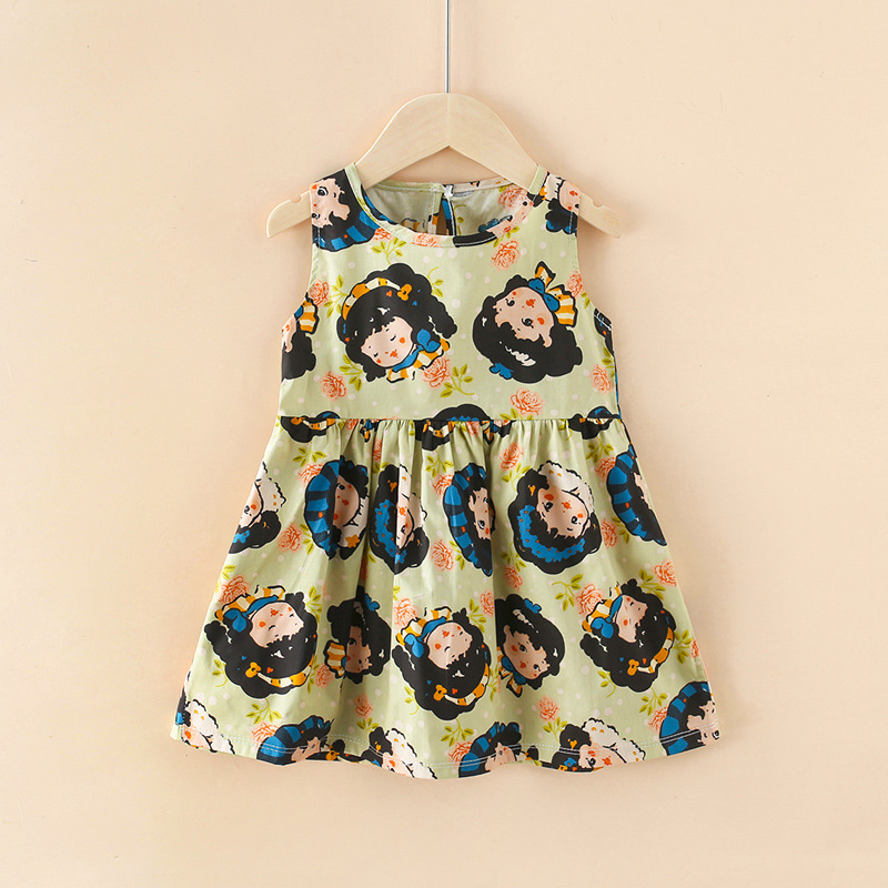 Little girl's yellow cotton skirt