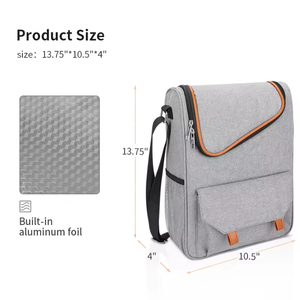 Trage tasche für tragbare Picknick tasche 3 Flaschen Isolierter Marken wein kühler Eis beutel Glas kühler Kühl beutel - Product Image 4