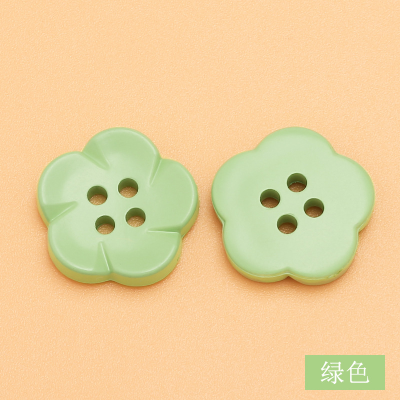 07#green 18mm - flowers - 07#green