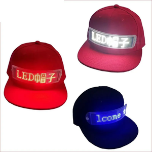 Advertising Party Night Running Adjustable Flashing <strong>Display</strong> <strong>Message</strong> Animated <strong>Bluetooth</strong> Led Sign Baseball Advertising Caps - Product Image 6