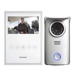 Lermom-sistema de intercomunicación inteligente para puerta de casa, vídeo, TFT, 4 pulgadas, con timbre, para villa - Product Image 1