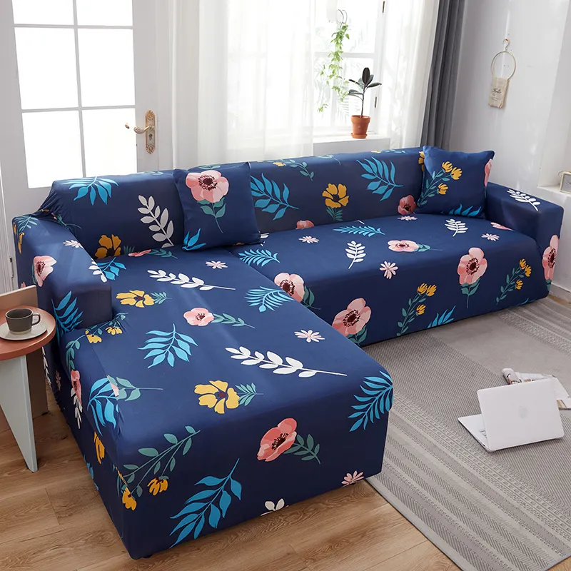 Funda de sofá elástica Universal para el hogar, cubierta de sofá de 1/2/3/4 asientos, decoración floral jacquard, listo para enviar