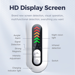 T01 Smart Mini Detector de cámara de velocidad de alta sensibilidad Anti-Grabación Sistema de alarma personal para detectar diferentes señales