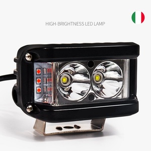 ไฟหน้า LED 4นิ้ว38W ทรงสี่เหลี่ยมไฟสปอตไลท์รถจักรยานยนต์แบบไตรสีขาวน้ำเงินแดงไฟสปอตไลท์4X4ออฟโรด - Product Image 3