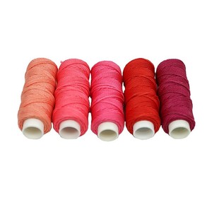 卸売0.35mm60m長さワックスコードポリエステルレザーミシン糸マクラメ用ワックスストリング - Product Image 2