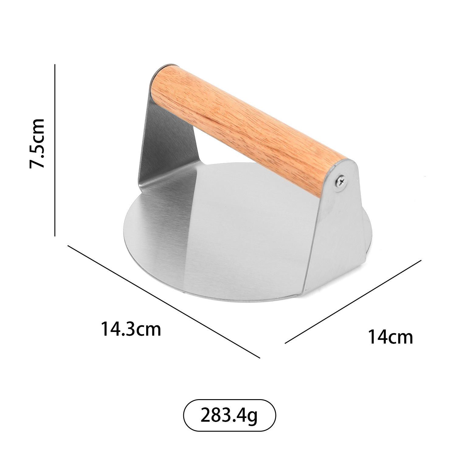 Argenté Petit Rond 14 * 14 * 7cm
