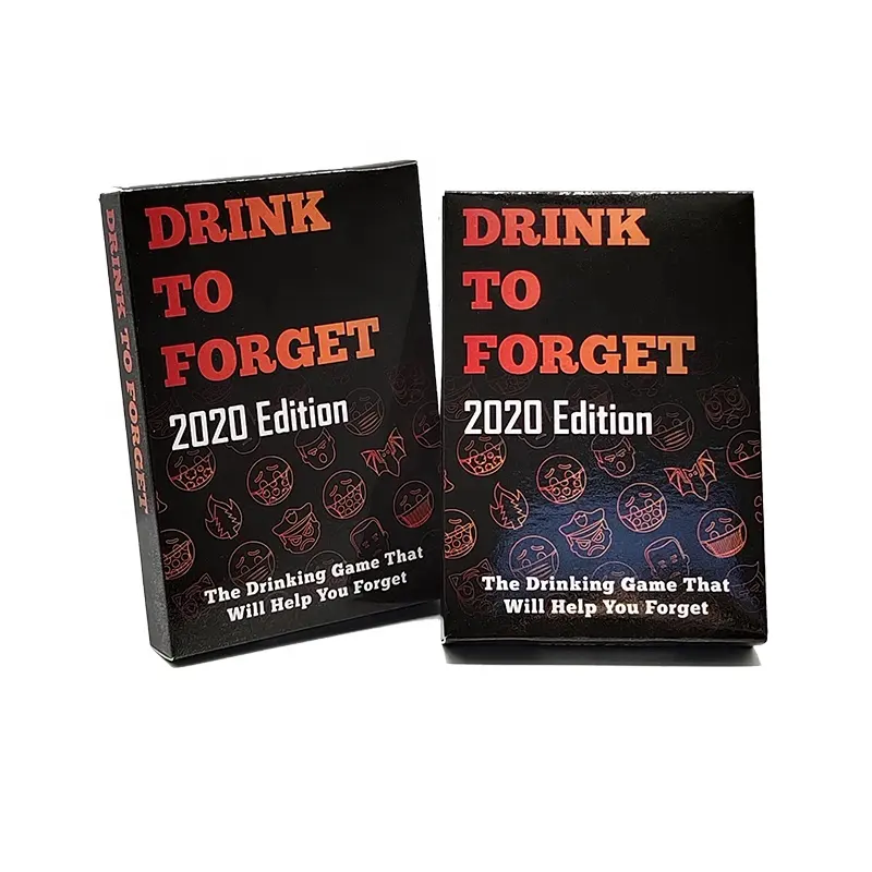 JP175 Double deck giochi di carte per bere personalizzati per adulti con bella stampa