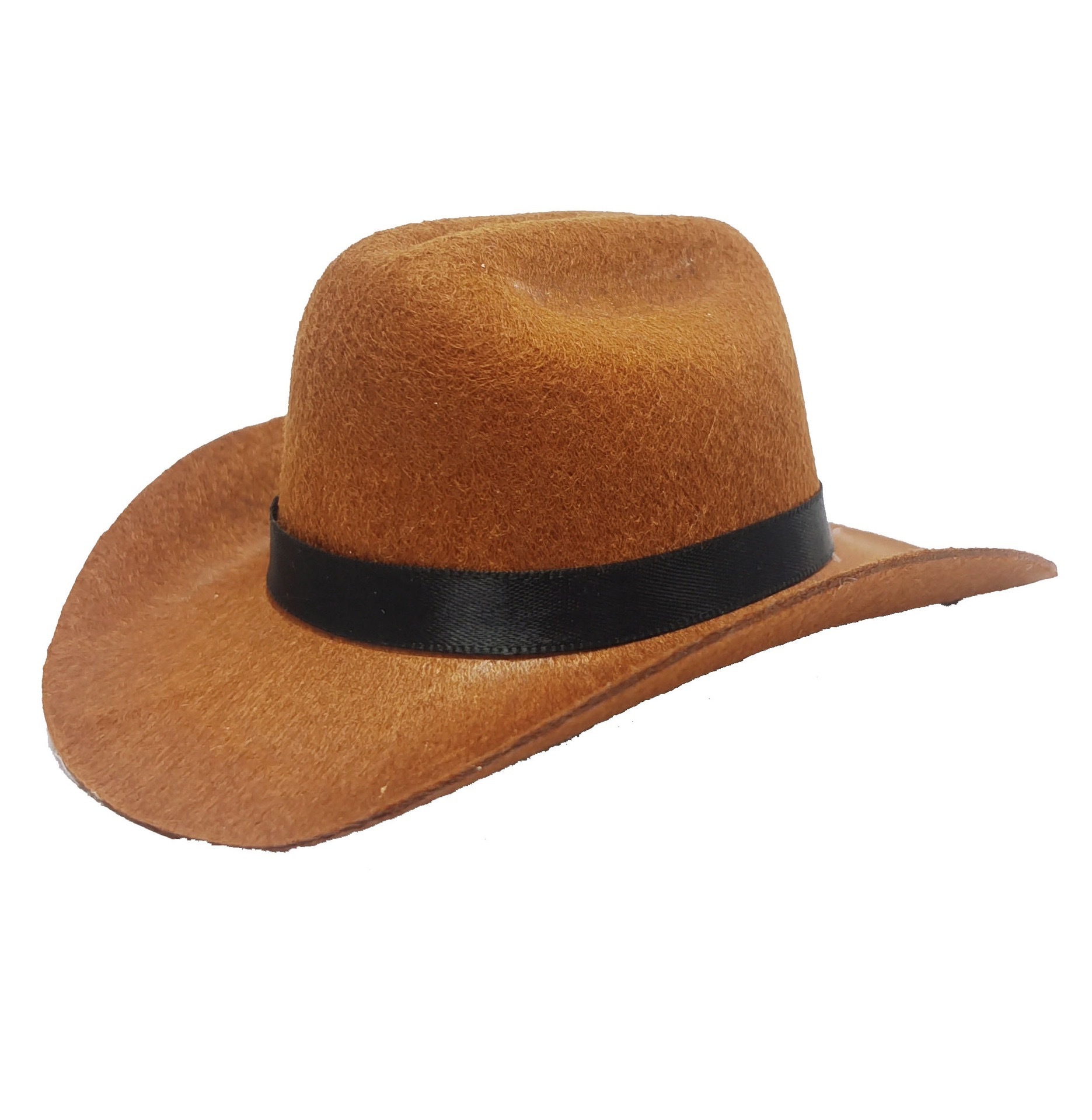 Corde de menton en ruban de casquette marron