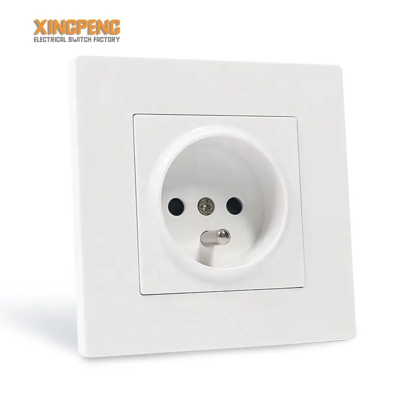 Mezeen F series 230v french mounting socket 16A electrical white french socket europe