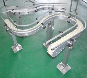佳宝专业定制小倾斜模块化丝网角板链带式输送机 - Product Image 1