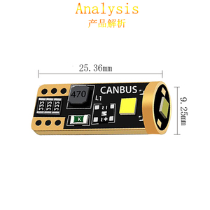 ขายส่ง Super Canbus T10 W5w 194 Led หลอดไฟอัตโนมัติ5W หลอดไฟ Led ข้อผิดพลาดฟรีหลอดไฟ Led สำหรับไฟภายใน T10หลอดไฟ Led - Product Image 3