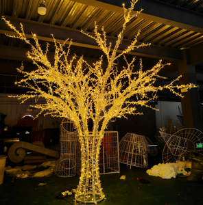 Özel LED tatil Motif dize ışıkları ev ve manzara dekorasyon için büyük 3D açık yapay noel ağacı - Product Image 2